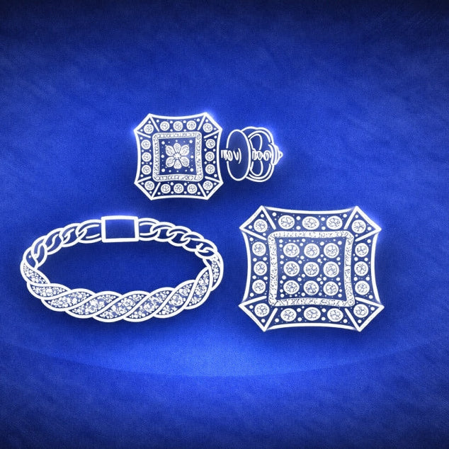 Mo1ssanite Jewlry Bndle